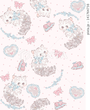 Large Mixed Set Of Cute Nursery Boho And Vintage Floral Seamless Patterns 141764738