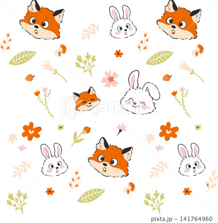 Huge Collection Of Soft Nursery Animal Floral And Stripe Seamless Patterns Huge Collection Of Soft Nursery Animal Floral And Stripe Seamless Patterns 141764960