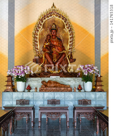 Statue of Quan Am Tong Tu at Linh Ung Pagoda on Son Tra Peninsula in Da Nang Vietnam Statue of Quan Am Tong Tu at Linh Ung Pagoda on Son Tra Peninsula in Da Nang Vietnam 141765318