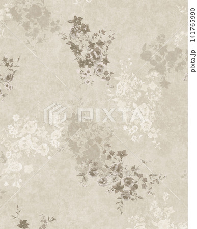 Diverse Seamless Pattern Collection With Vintage Florals And Cute Cartoon Animals 141765990