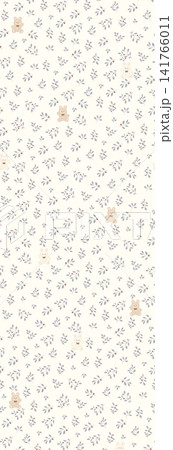 Diverse Seamless Pattern Collection With Vintage Florals And Cute Cartoon Animals Diverse Seamless Pattern Collection With Vintage Florals And Cute Cartoon Animals 141766011