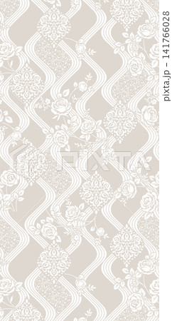 Diverse Seamless Pattern Collection With Vintage Florals And Cute Cartoon Animals 141766028