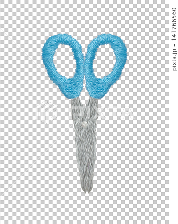 【閉合剪刀】手工刺繡插圖材料 【閉合剪刀】手工刺繡插圖材料 141766560