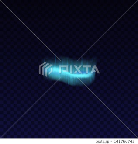 Blue aurora borealis, vector realistic Polar Northern lights with neon glow effect, overlay radiance natural phenomenon Blue aurora borealis, vector realistic Polar Northern lights with neon glow effect, overlay radiance natural phenomenon 141766743