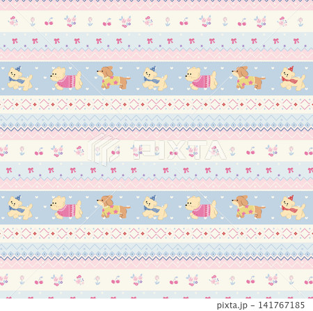 Large Assortment Of Vintage Floral Cute Cartoon And Ornamental Seamless Patterns Large Assortment Of Vintage Floral Cute Cartoon And Ornamental Seamless Patterns 141767185