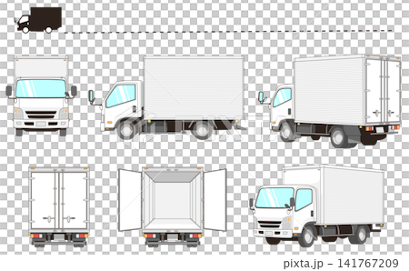 一套2噸卡車的向量插圖 一套2噸卡車的向量插圖 141767209
