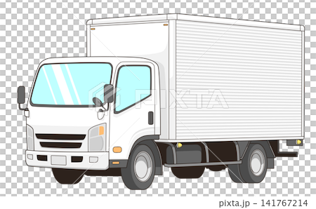 Vector illustration of a 2-ton truck viewed from an angle. Vector illustration of a 2-ton truck viewed from an angle. 141767214