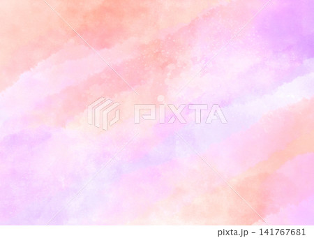 水彩風 パステル レッド ピンク パープル ブルー 背景テクスチャ イラスト 水彩風 パステル レッド ピンク パープル ブルー 背景テクスチャ イラスト 141767681