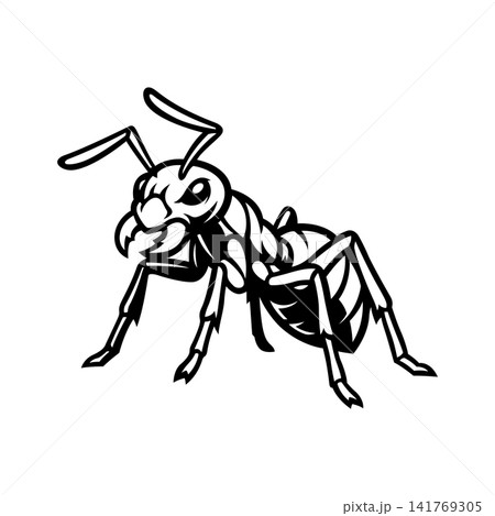 ant mascot logo illustration vector design template simple and modern style ant mascot logo illustration vector design template simple and modern style 141769305