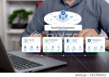 Secure Data Governance, Identity Verification and Compliance 141769412