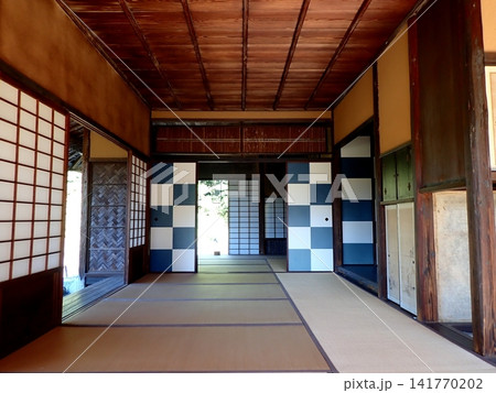 桂離宮 松琴亭 市松模様の襖 桂離宮 松琴亭 市松模様の襖 141770202