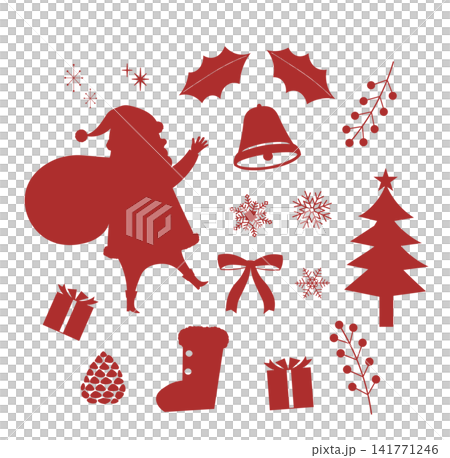 クリスマス素材 クリスマス素材 141771246