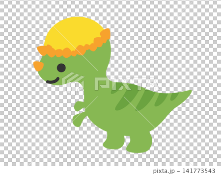 Cute Pachycephalosaurus illustration material Cute Pachycephalosaurus illustration material 141773543