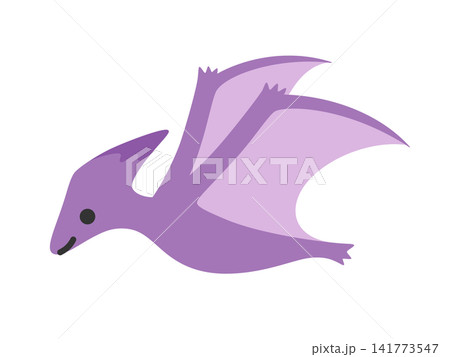 かわいいプテラノドンのイラスト素材 141773547