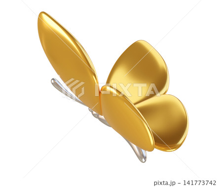 3d gold butterfly flying, isolated on background. Cute cartoon insect for spring and summer design, stickers, kids. 3d render 3d gold butterfly flying, isolated on background. Cute cartoon insect for spring and summer design, stickers, kids. 3d render 141773742