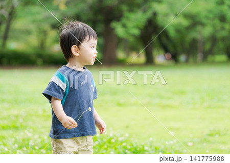公園で遊ぶ男の子 公園で遊ぶ男の子 141775988