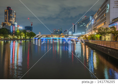 水都大阪夜景 大阪市 水都大阪夜景 大阪市 141776205