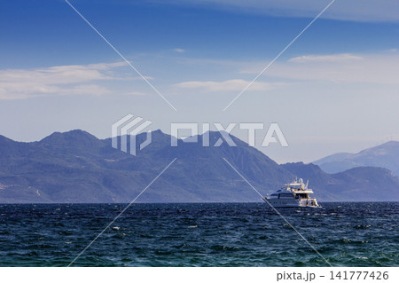 Saronic Gulf and the Coastline of Greece Seen From Aegina Island Saronic Gulf and the Coastline of Greece Seen From Aegina Island 141777426