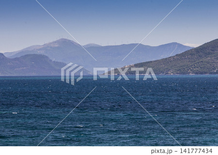 Saronic Gulf and the Coastline of Greece Seen From Aegina Island 141777434