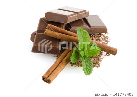 Closeup detail of chocolate parts 141778405