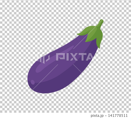 Eggplant, flat illustration Eggplant, flat illustration 141778511