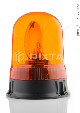Orange rotating beacon Orange rotating beacon 141778568