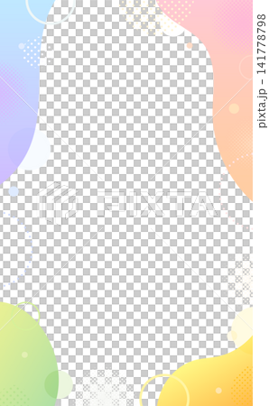 Pop transparent frame with rainbow gradient_vertical Pop transparent frame with rainbow gradient_vertical 141778798