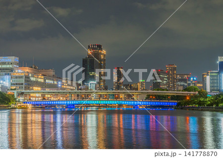 水都大阪夜景　天満橋　大阪市 141778870