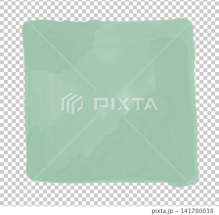 Watercolor square background frame, green Watercolor square background frame, green 141780038