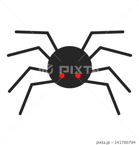 Cute Halloween Spider Cartoon Illustration Isolated on White Background Cute Halloween Spider Cartoon Illustration Isolated on White Background 141780784