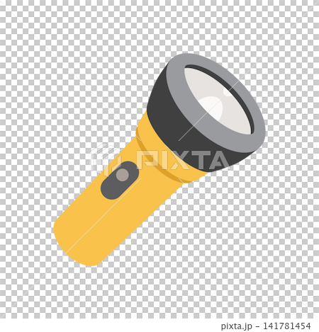 Illustrations of flashlights and handheld lights - Flat design icon material for disaster preparedness, power outage countermeasures, and evacuation preparations. Illustrations of flashlights and handheld lights - Flat design icon material for disaster preparedness, power outage countermeasures, and evacuation preparations. 141781454