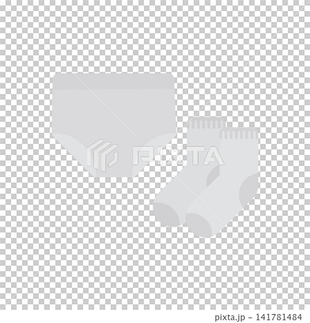 旅行の準備や新生活に使える下着と靴下のイラスト 旅行の準備や新生活に使える下着と靴下のイラスト 141781484