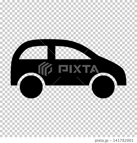 シンプルな横向きの車のベクターイラスト シンプルな横向きの車のベクターイラスト 141782001