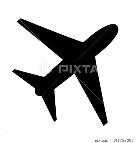 飛行機のシルエットのベクターイラスト 飛行機のシルエットのベクターイラスト 141782003