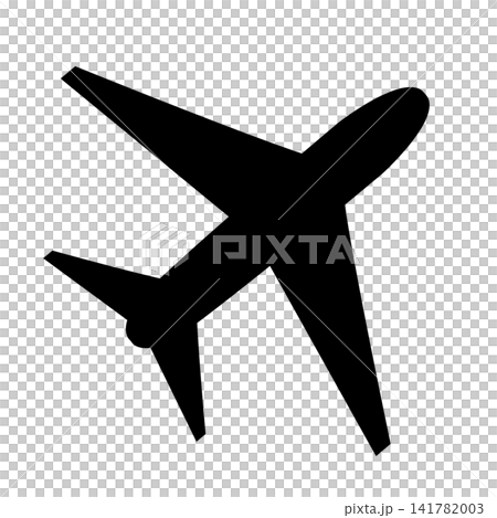 飛行機のシルエットのベクターイラスト 飛行機のシルエットのベクターイラスト 141782003