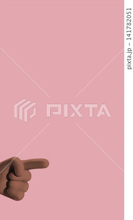 3D illustration of hand pointing right finger gesture isolated on dusty pink background 3D illustration of hand pointing right finger gesture isolated on dusty pink background 141782051