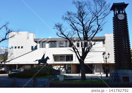 滋賀県 JR彦根駅西口前の街並み 滋賀県 JR彦根駅西口前の街並み 141782792