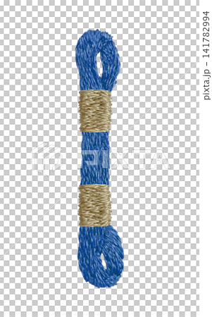 [藍色繡線團] 手工刺繡插畫材質 141782994