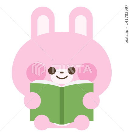 読書の秋を楽しむうさぎ 読書の秋を楽しむうさぎ 141782997