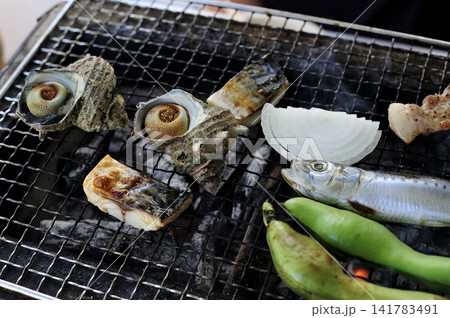 自宅でバーべキュウ 自宅でバーべキュウ 141783491