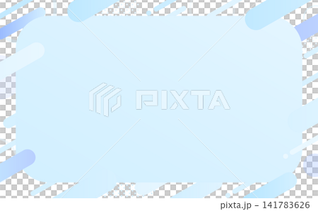 冷色調流行抽象透明橫框 冷色調流行抽象透明橫框 141783626