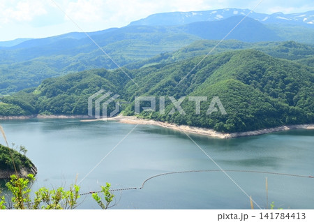 奥州湖眺望台（胆沢ダム）からの風景 141784413