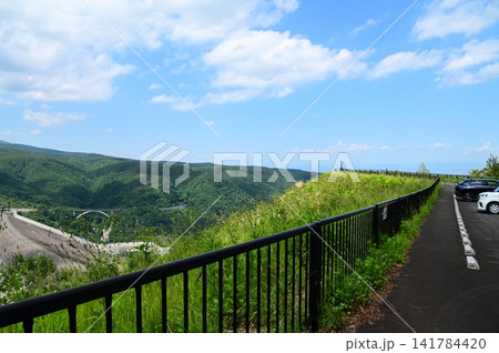 奥州湖眺望台（胆沢ダム）からの風景 141784420