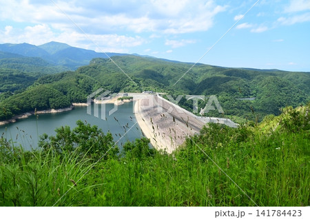 奥州湖眺望台（胆沢ダム）からの風景 141784423