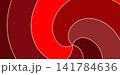 Abstract swirling pattern in shades of red and burgundy with thin white outlines 141784636