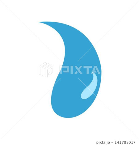 cartoon teardrop and puddle rain illustration cartoon teardrop and puddle rain illustration 141785017