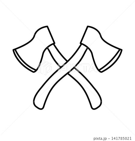 crossed axes icon 141785021