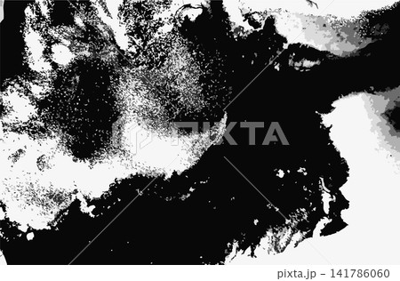 Abstract Ink Marble Black and White Grunge Vector Texture Abstract Ink Marble Black and White Grunge Vector Texture 141786060