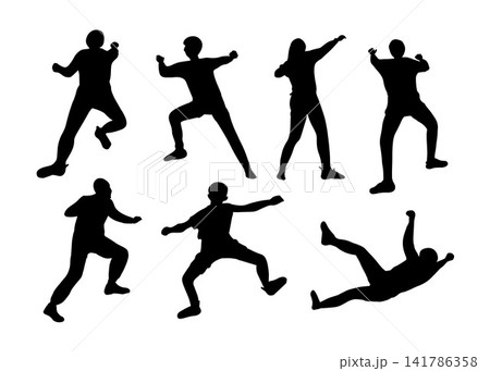Vector isolated illustration of a set of people on a climbing wall. Training for climbers. Bouldering. Vector isolated illustration of a set of people on a climbing wall. Training for climbers. Bouldering. 141786358