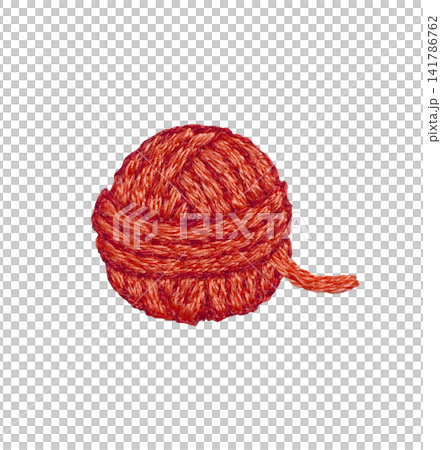 [Yarn Ball] Hand Embroidery Illustration Material 141786762
